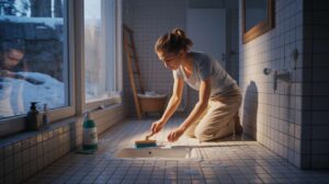 Fliesenfugen im Winter reinigen: 5 Methoden, die wirklich funktionieren